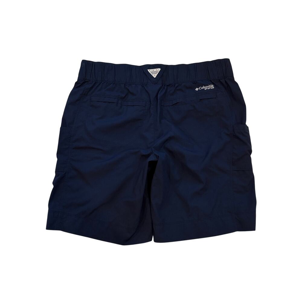 Columbia PFG Hiking Fishing Shorts Womens Size 16 Blue Cargo Lightweight Outdoor